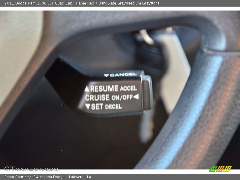 Flame Red / Dark Slate Gray/Medium Graystone 2011 Dodge Ram 1500 SLT Quad Cab