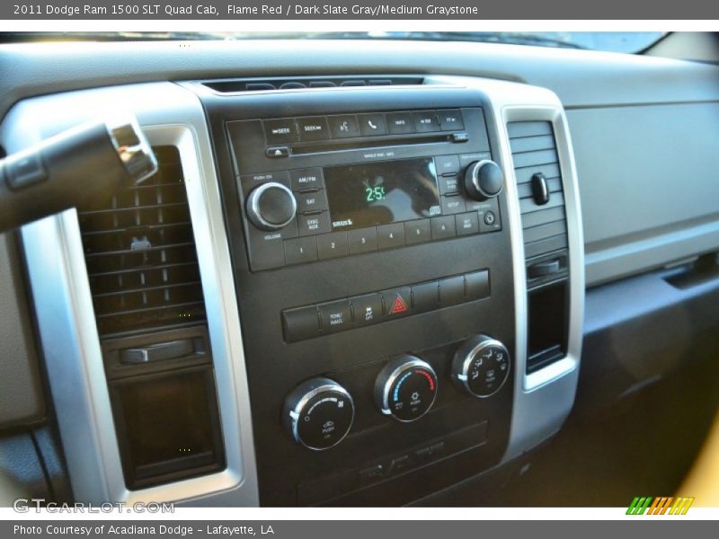 Flame Red / Dark Slate Gray/Medium Graystone 2011 Dodge Ram 1500 SLT Quad Cab