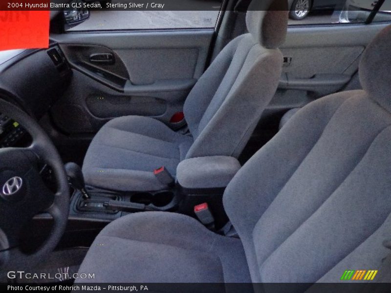 Sterling Silver / Gray 2004 Hyundai Elantra GLS Sedan