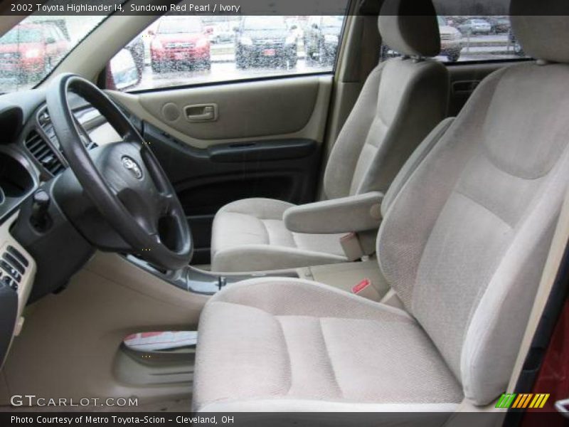 Sundown Red Pearl / Ivory 2002 Toyota Highlander I4