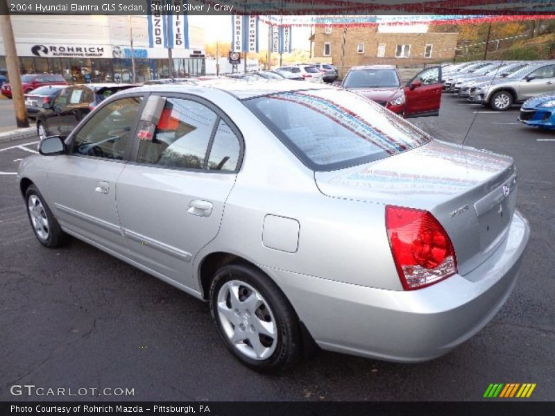Sterling Silver / Gray 2004 Hyundai Elantra GLS Sedan