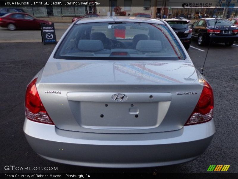 Sterling Silver / Gray 2004 Hyundai Elantra GLS Sedan