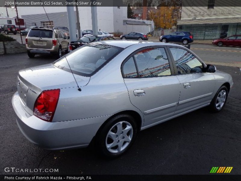 Sterling Silver / Gray 2004 Hyundai Elantra GLS Sedan