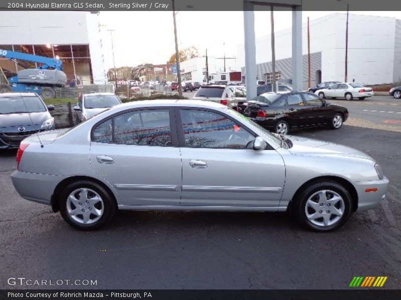 Sterling Silver / Gray 2004 Hyundai Elantra GLS Sedan