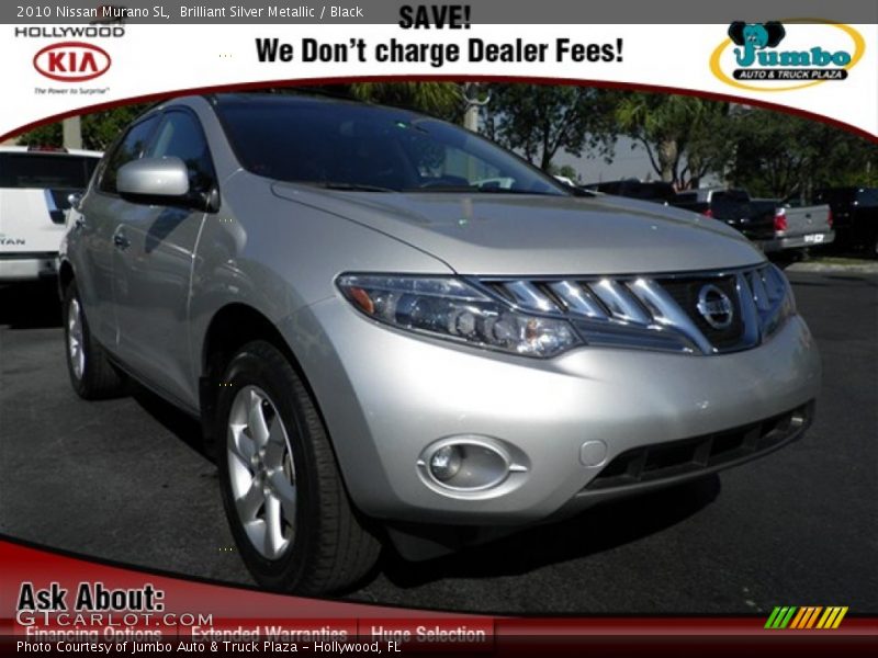 Brilliant Silver Metallic / Black 2010 Nissan Murano SL