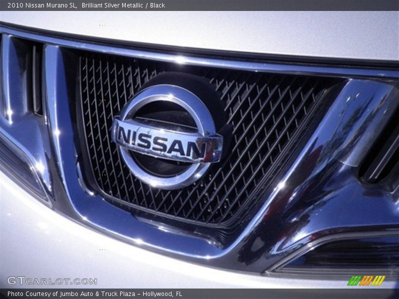 Brilliant Silver Metallic / Black 2010 Nissan Murano SL