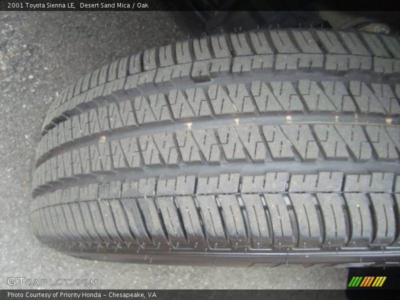 Desert Sand Mica / Oak 2001 Toyota Sienna LE