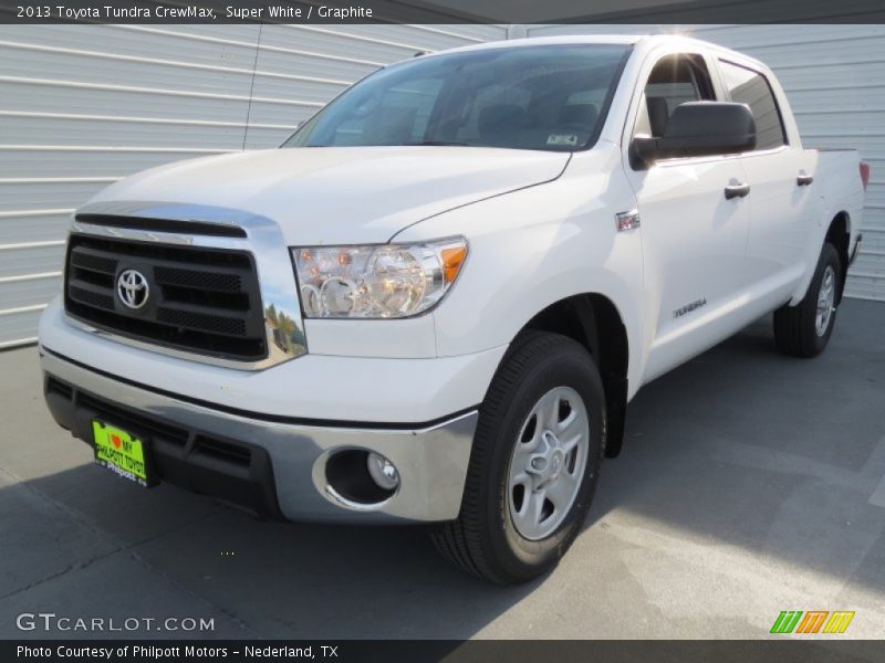 Super White / Graphite 2013 Toyota Tundra CrewMax