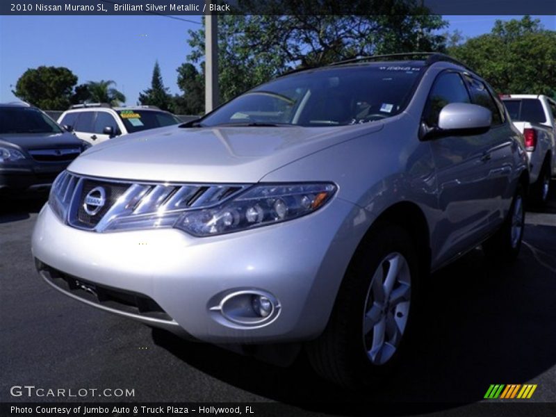 Brilliant Silver Metallic / Black 2010 Nissan Murano SL