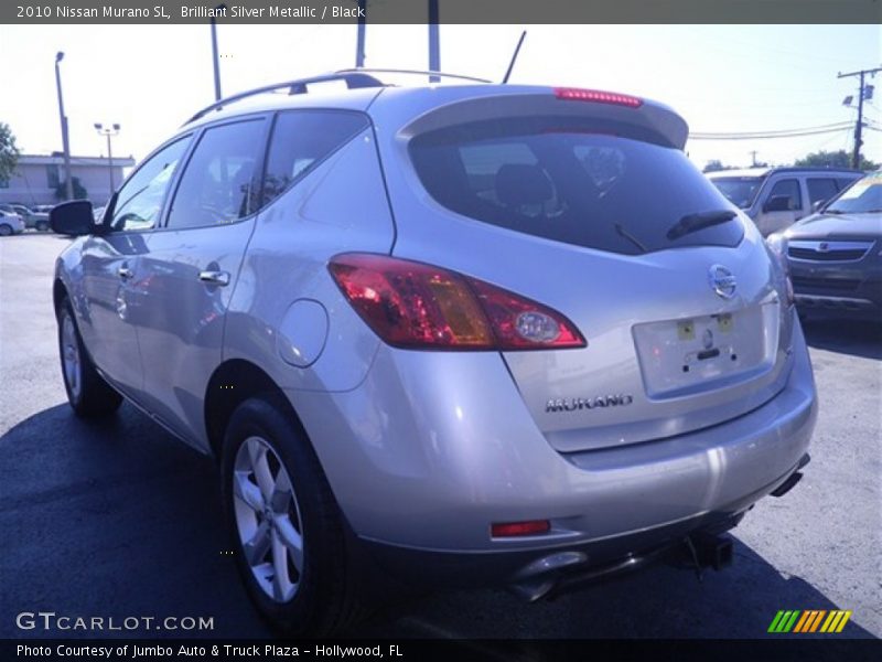 Brilliant Silver Metallic / Black 2010 Nissan Murano SL