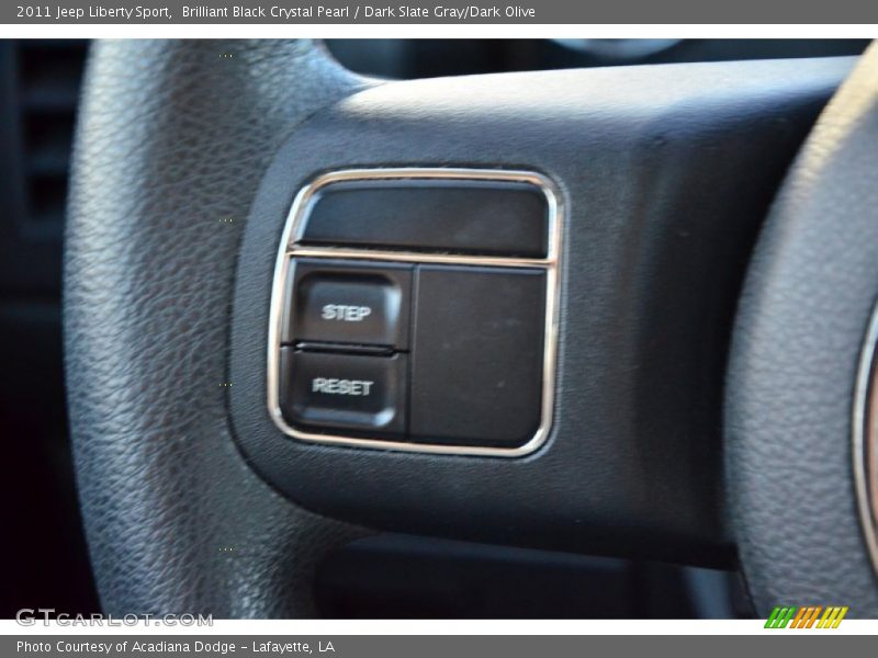 Brilliant Black Crystal Pearl / Dark Slate Gray/Dark Olive 2011 Jeep Liberty Sport