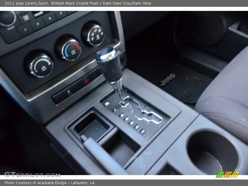 Brilliant Black Crystal Pearl / Dark Slate Gray/Dark Olive 2011 Jeep Liberty Sport