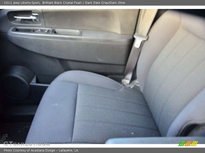 Brilliant Black Crystal Pearl / Dark Slate Gray/Dark Olive 2011 Jeep Liberty Sport