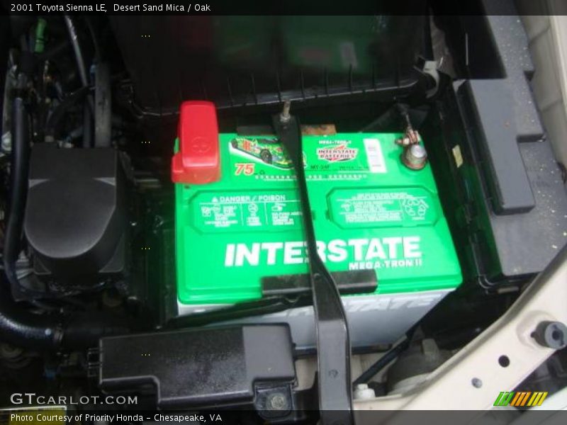 Desert Sand Mica / Oak 2001 Toyota Sienna LE