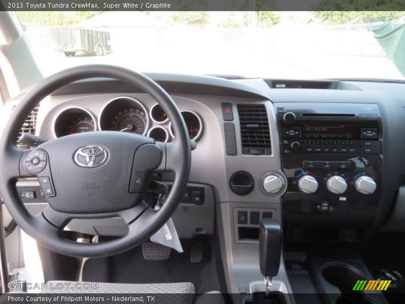 Super White / Graphite 2013 Toyota Tundra CrewMax