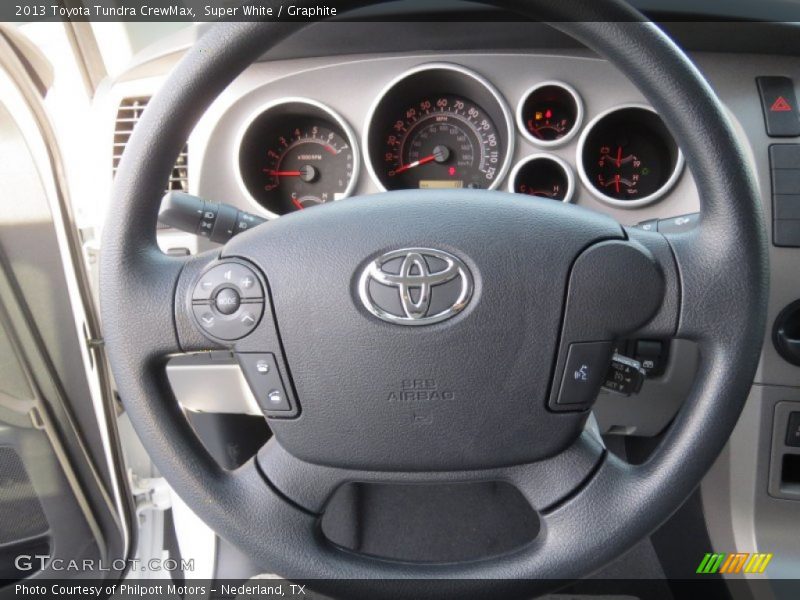 Super White / Graphite 2013 Toyota Tundra CrewMax