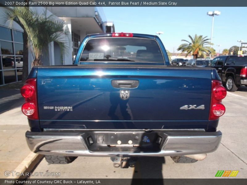Patriot Blue Pearl / Medium Slate Gray 2007 Dodge Ram 2500 Big Horn Edition Quad Cab 4x4