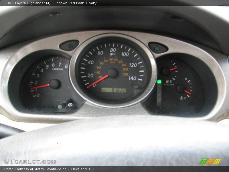 Sundown Red Pearl / Ivory 2002 Toyota Highlander I4