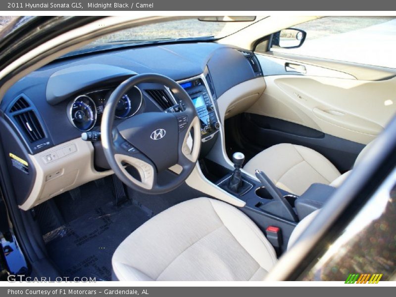 Midnight Black / Camel 2011 Hyundai Sonata GLS