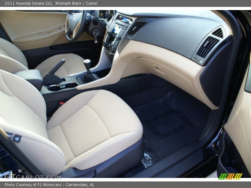 Midnight Black / Camel 2011 Hyundai Sonata GLS