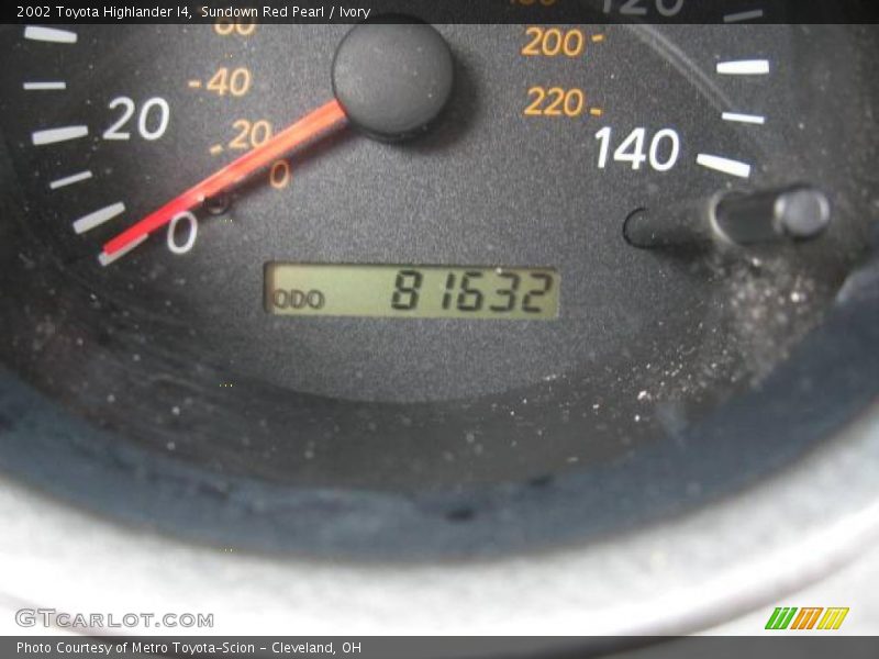 Sundown Red Pearl / Ivory 2002 Toyota Highlander I4