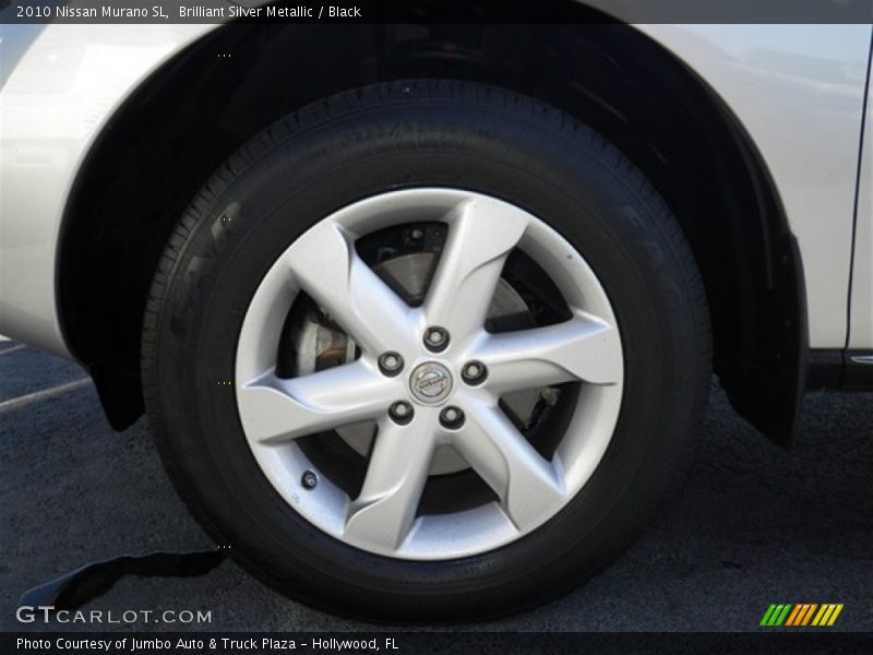 Brilliant Silver Metallic / Black 2010 Nissan Murano SL