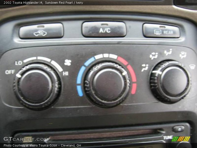 Sundown Red Pearl / Ivory 2002 Toyota Highlander I4