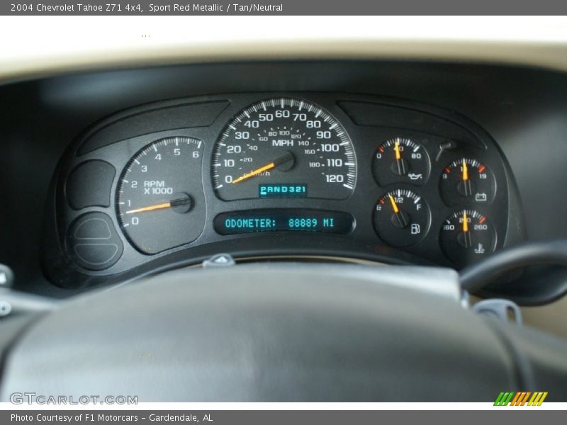 Sport Red Metallic / Tan/Neutral 2004 Chevrolet Tahoe Z71 4x4
