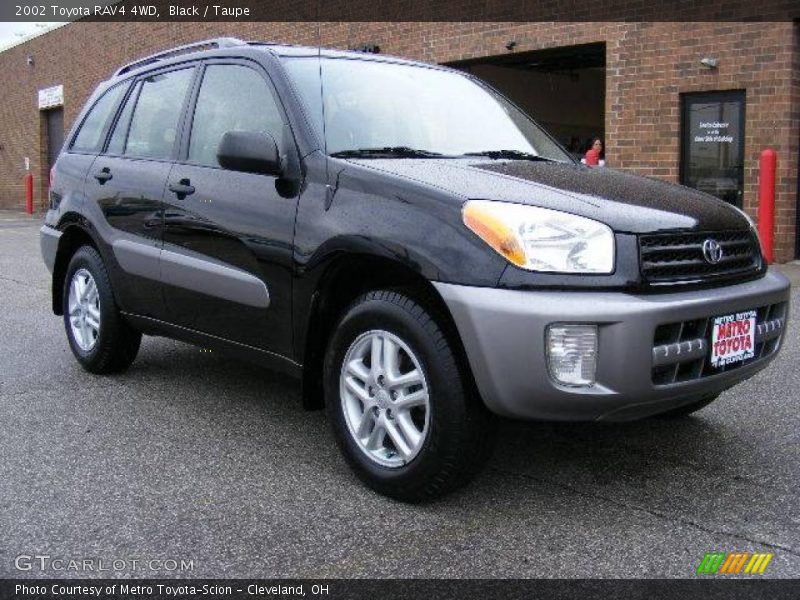 Black / Taupe 2002 Toyota RAV4 4WD