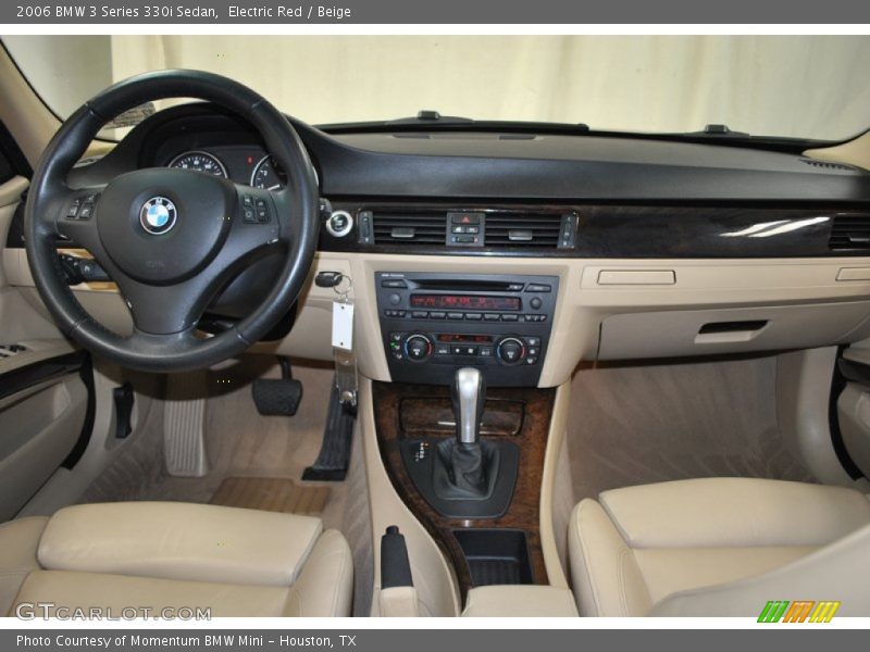 Electric Red / Beige 2006 BMW 3 Series 330i Sedan