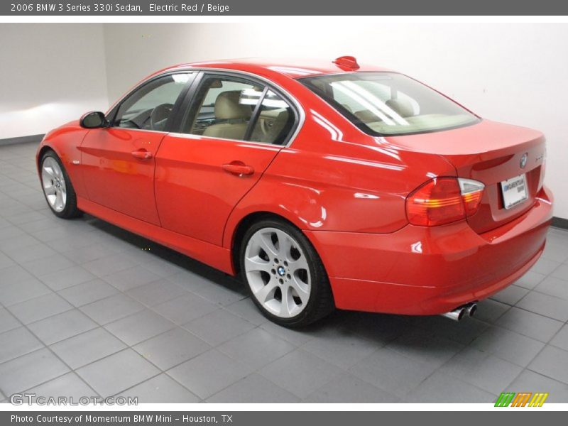 Electric Red / Beige 2006 BMW 3 Series 330i Sedan