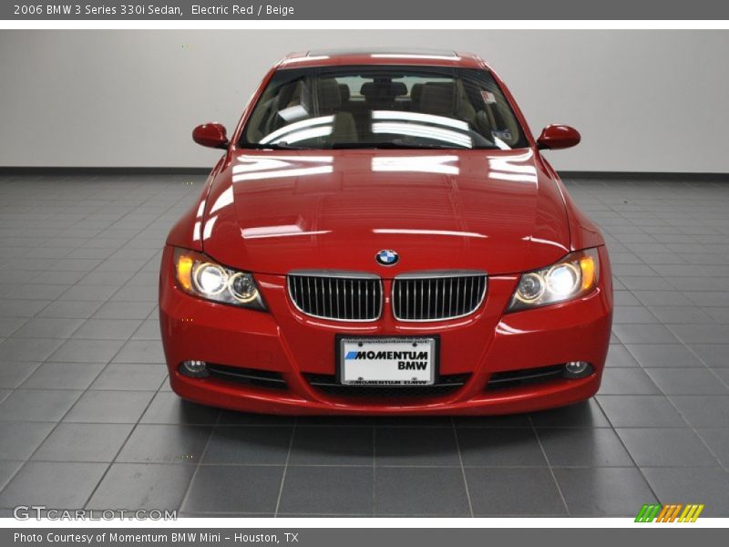 Electric Red / Beige 2006 BMW 3 Series 330i Sedan
