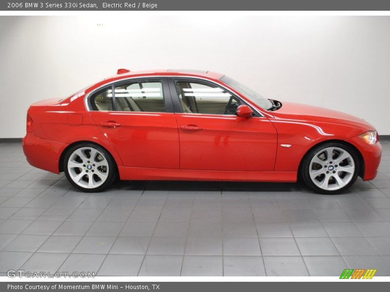 Electric Red / Beige 2006 BMW 3 Series 330i Sedan