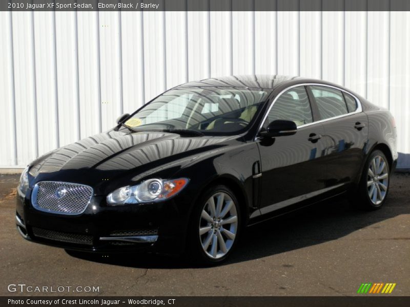 Ebony Black / Barley 2010 Jaguar XF Sport Sedan