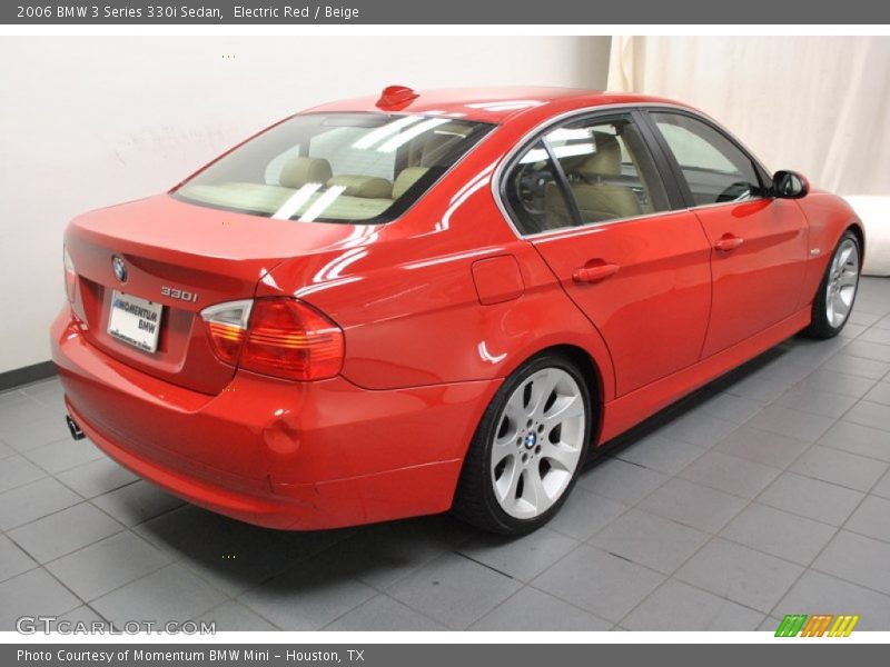 Electric Red / Beige 2006 BMW 3 Series 330i Sedan