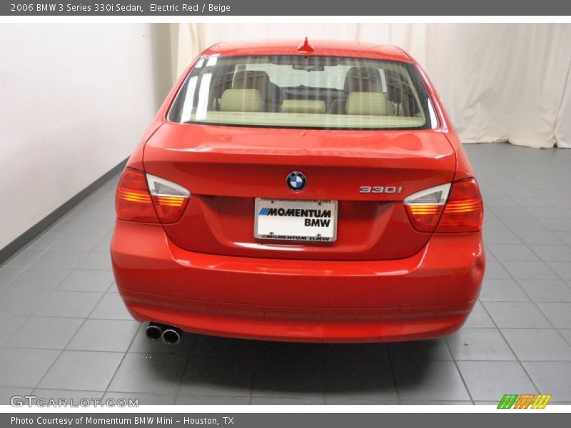 Electric Red / Beige 2006 BMW 3 Series 330i Sedan