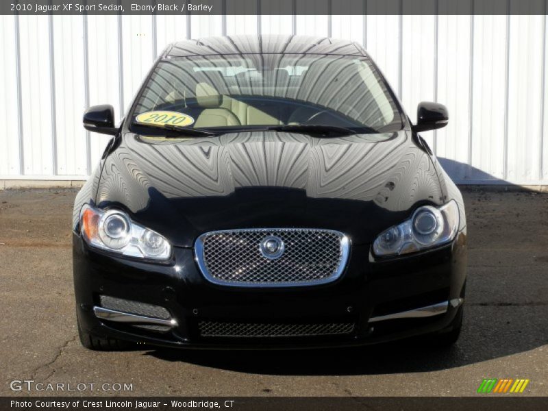Ebony Black / Barley 2010 Jaguar XF Sport Sedan