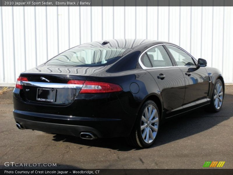 Ebony Black / Barley 2010 Jaguar XF Sport Sedan