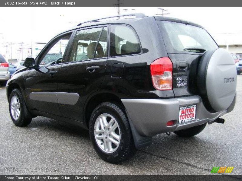 Black / Taupe 2002 Toyota RAV4 4WD