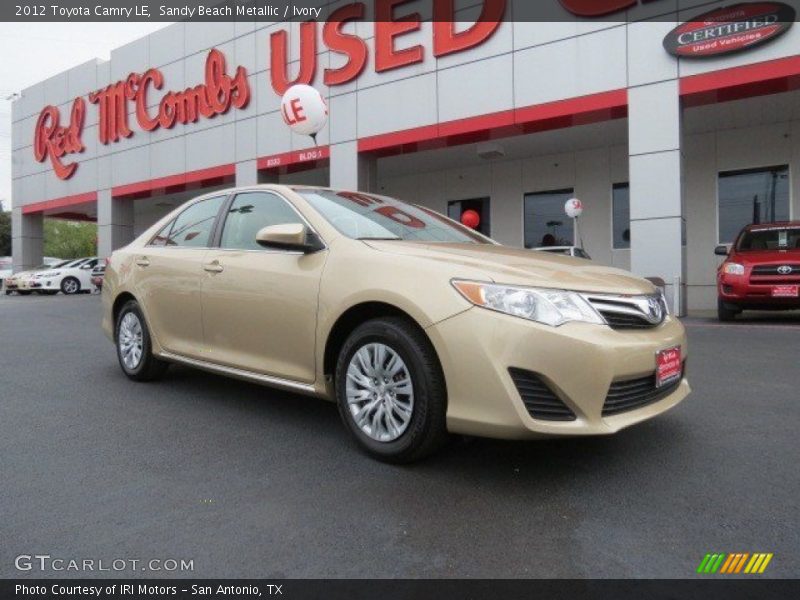Sandy Beach Metallic / Ivory 2012 Toyota Camry LE
