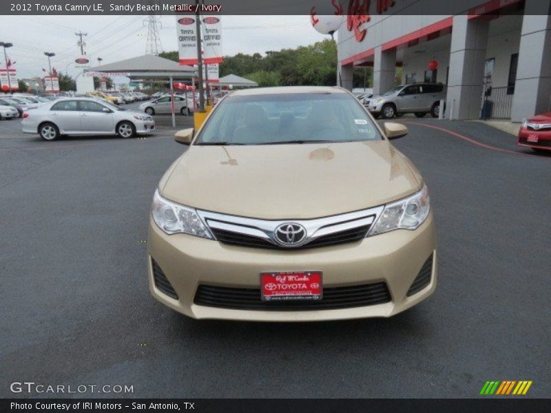 Sandy Beach Metallic / Ivory 2012 Toyota Camry LE