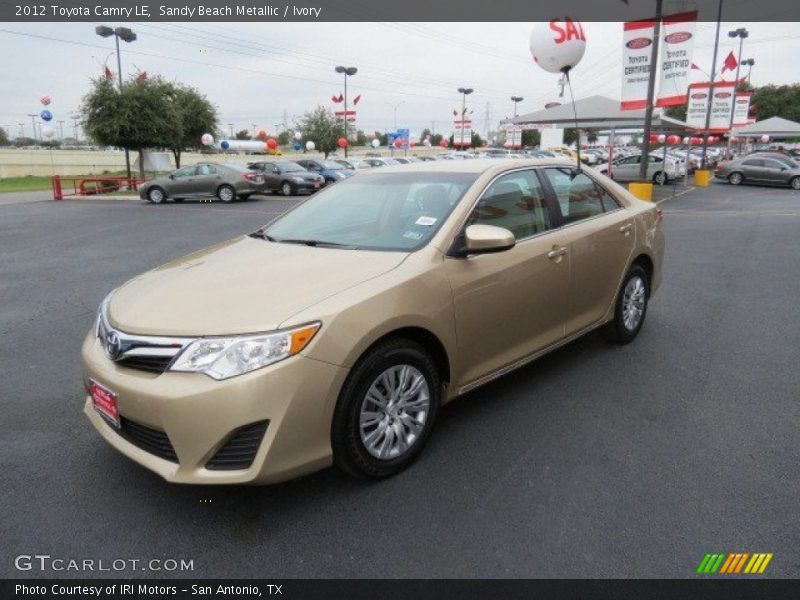 Sandy Beach Metallic / Ivory 2012 Toyota Camry LE