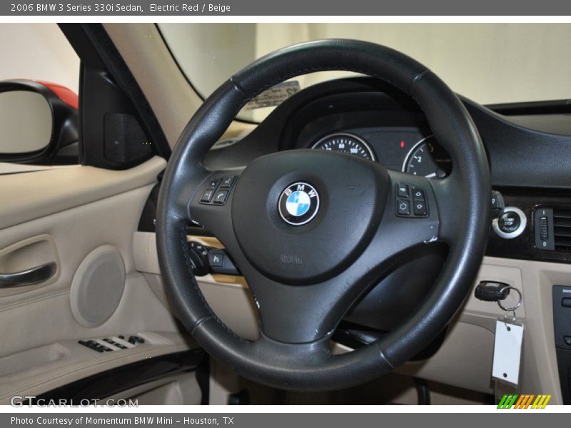 Electric Red / Beige 2006 BMW 3 Series 330i Sedan