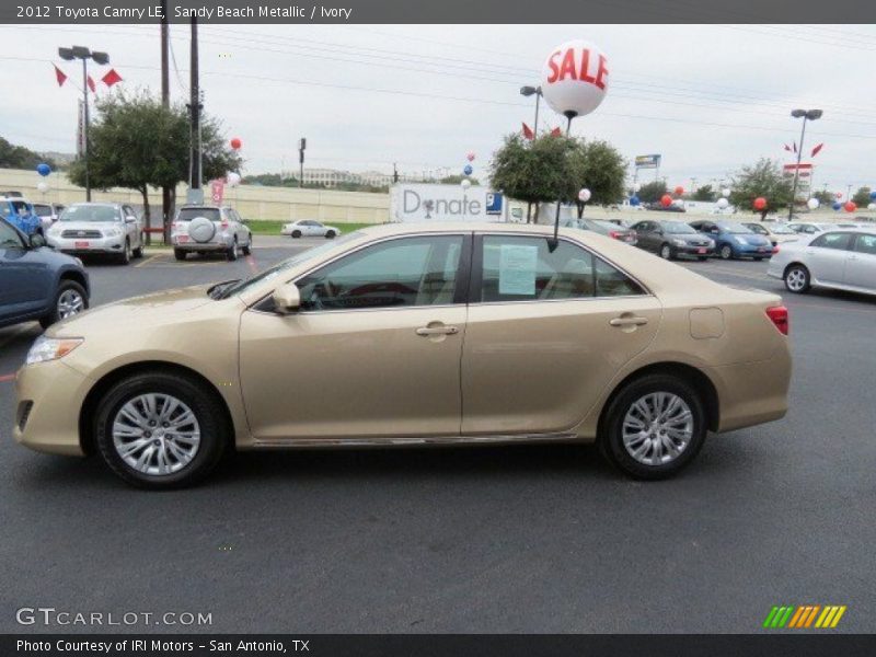 Sandy Beach Metallic / Ivory 2012 Toyota Camry LE