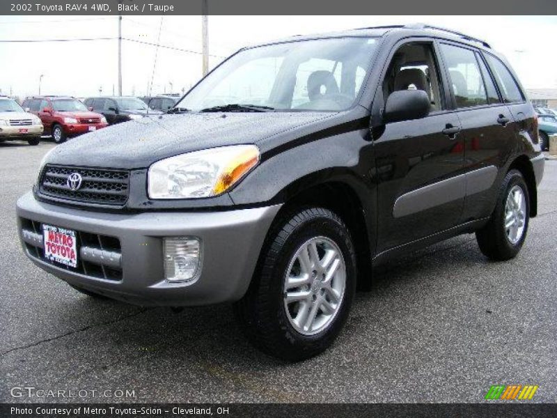 Black / Taupe 2002 Toyota RAV4 4WD