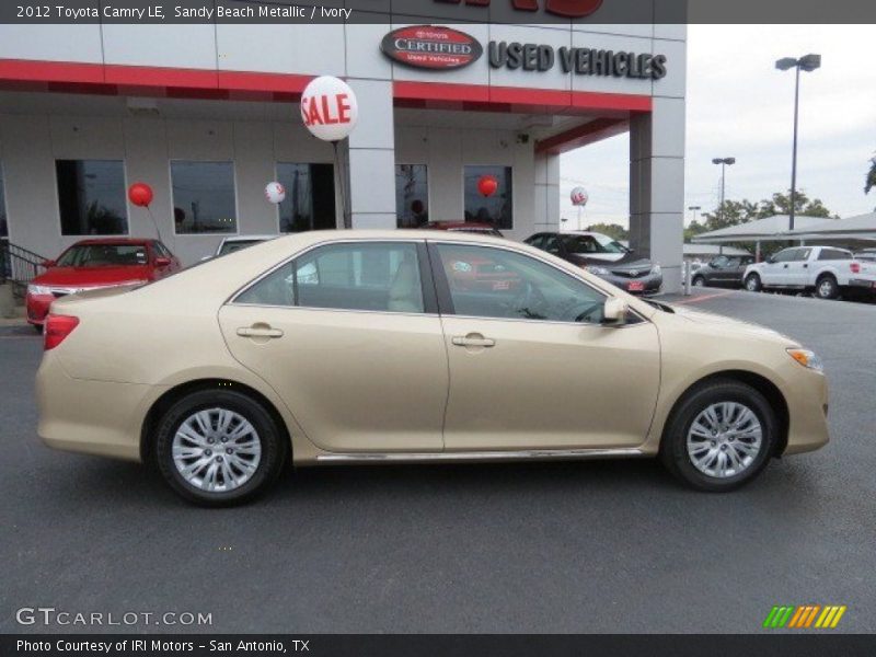Sandy Beach Metallic / Ivory 2012 Toyota Camry LE