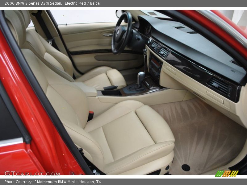 Electric Red / Beige 2006 BMW 3 Series 330i Sedan