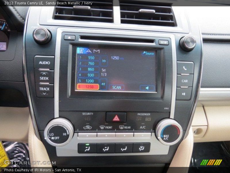 Sandy Beach Metallic / Ivory 2012 Toyota Camry LE