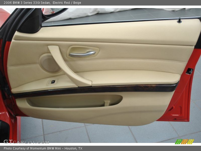Electric Red / Beige 2006 BMW 3 Series 330i Sedan