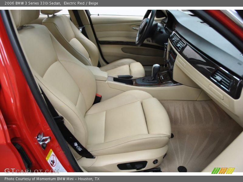 Electric Red / Beige 2006 BMW 3 Series 330i Sedan